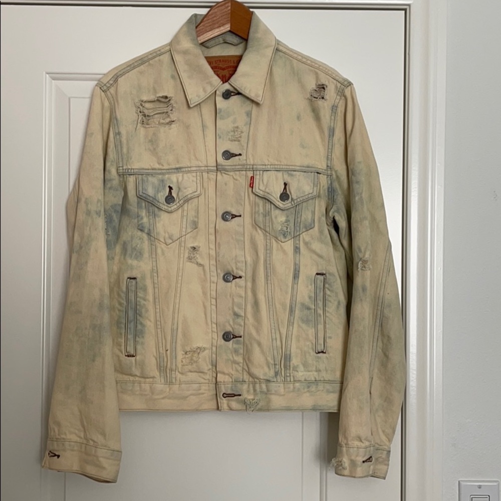 Levi’s Distressed Bleached Jean Jacket - image 1
